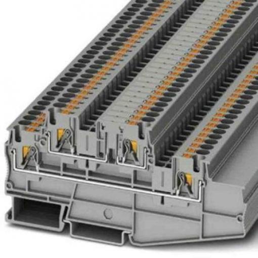 Phoenix Contact Víceúrovňová svorkovnice 3002615, řada: PT 4, 500 V Šedá 0.2 to 6 mm² 3 Zásuvný IECEx, ATEX
