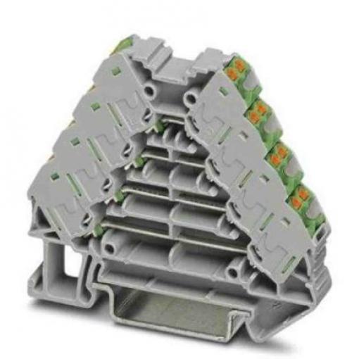 Phoenix Contact Svorkovnice na lištu DIN bez pojistky 3270122, řada: PTRV, 250 V Šedá 0.14 to 2.5 mm² 4 Zásuvný