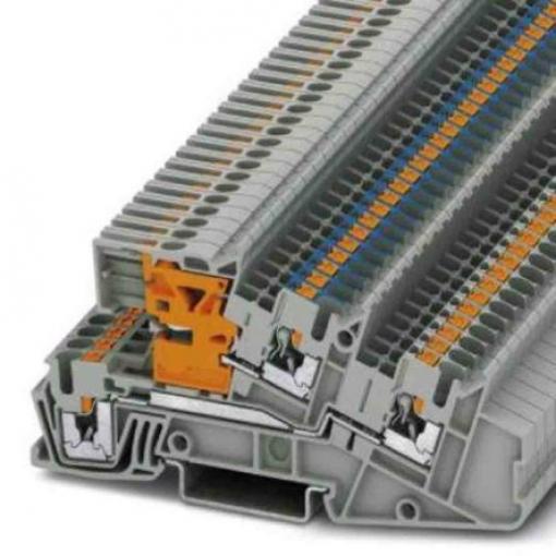 Phoenix Contact Svorkovnice pro montáž na lištu DIN 3213947, řada: PTI, 400 V Šedá 0.14 to 4 mm² 3 Zásuvný