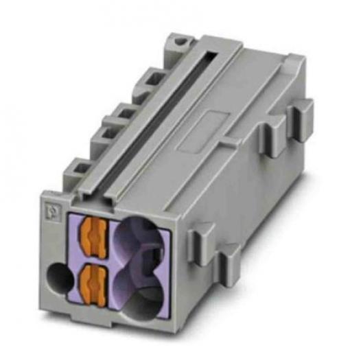 Phoenix Contact Zásuvný blok Terminal, řada: PTMC 0.14 to 2.5 mm², Lišta DIN Šedá, počet cest: 1 17.5A, 14/26 AWG, 500 V