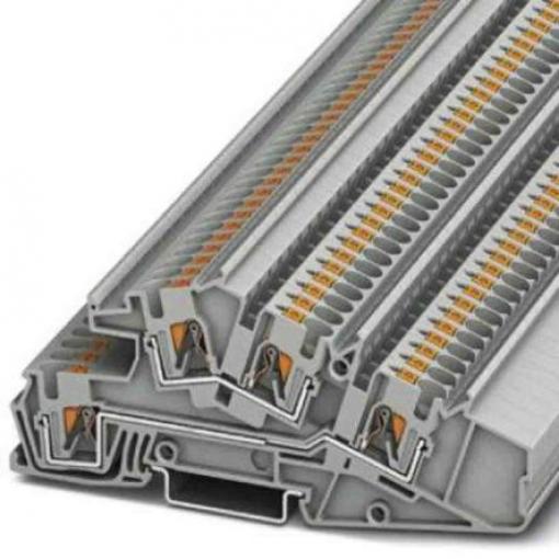 Phoenix Contact Svorkovnice pro montáž na lištu DIN 3214052, řada: PTI, 400 V Šedá 0.2 to 6 mm² 3 Zásuvný