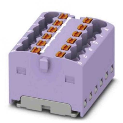 Phoenix Contact Distribuční blok, počet cest: 12, 450 V 17.5A Fialová
