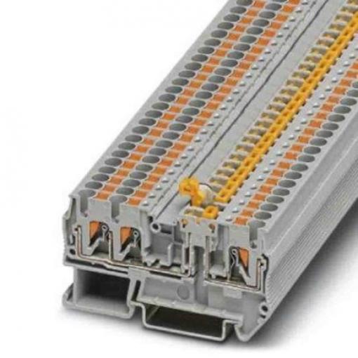 Phoenix Contact Svorkovnice odpojitelná nožem 3270082, řada: PTC, 400 V Šedá 0.14 to 4 mm² 1 Zásuvný ATEX, IECEx