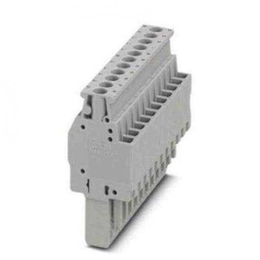 Phoenix Contact Zásuvný blok Terminal, řada: Combi Pluggable Solutions, rozteč: 5.2 mm, počet kontaktů: 11, Šedá