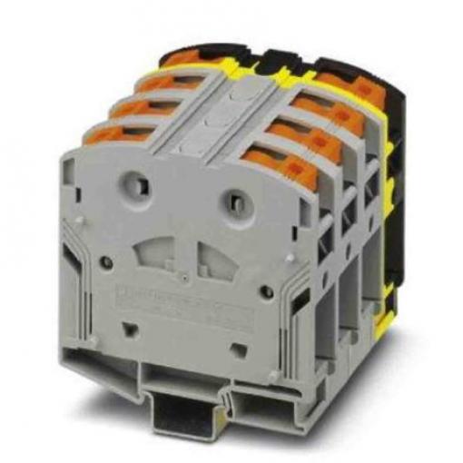 Phoenix Contact Svorkovnice na lištu DIN bez pojistky 3260115, řada: PTPOWER 95, 1000, 1500 V ac, V dc Černá, Šedá,