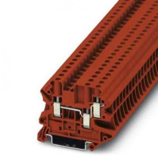 Phoenix Contact Napájení přes svorkovnici 3044365, řada: UT 4, 500 V Červená 0.14 to 6 mm² 1 Šroubová IECEx/ATEX
