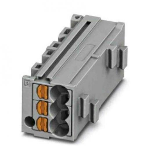 Phoenix Contact Zásuvný blok Terminal, řada: PTMC 0.14 to 2.5 mm², Lišta DIN Šedá, počet cest: 1 17.5A, 14/26 AWG, 500 V