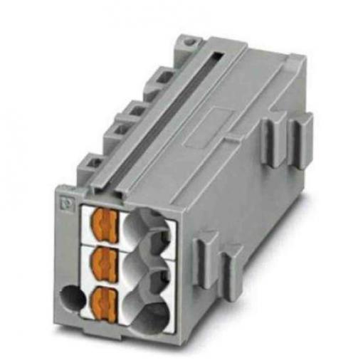 Phoenix Contact Zásuvný blok Terminal, řada: PTMC 0.14 to 2.5 mm², Lišta DIN Šedá, počet cest: 1 17.5A, 14/26 AWG, 500 V