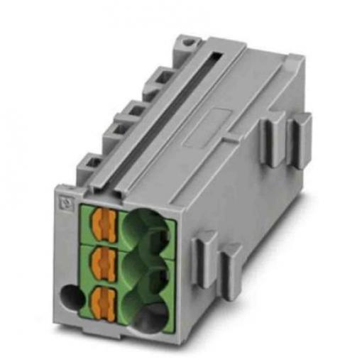 Phoenix Contact Zásuvný blok Terminal, řada: PTMC 0.14 to 2.5 mm², Lišta DIN Šedá, počet cest: 1 17.5A, 14/26 AWG, 500 V