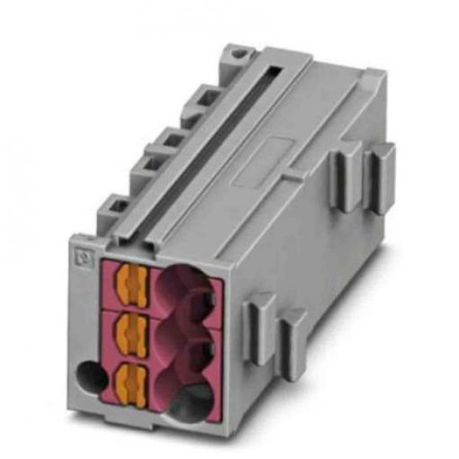 Phoenix Contact Zásuvný blok Terminal, řada: PTMC 0.14 to 2.5 mm², Lišta DIN Šedá, počet cest: 1 17.5A, 14/26 AWG, 500 V