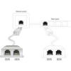Delock RJ45 síťový adaptér CAT 5 [1x RJ45 zástrčka - 2x RJ45 zásuvka] 15.00 cm bílá