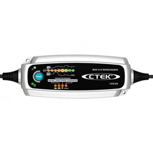 Nabíječka baterií MXS 5.0 TEST & CHARGE MXS 5.0 TEST&CHARGE CTEK Olověné 12 V 14.4V, 14.7 V, 15.8 V 5 A Velká Británie