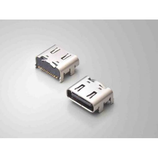 JAE Konektor USB, řada: DX Vnitřní, počet portů: 1portový, orientace těla: Pravý úhel USB typu C, 48 V, Povrch USB 2.0