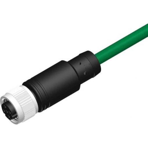 Kabel, A: M12 4, B: Bez koncovky, 250V, IP67, řada: CBF12 RS PRO 5 m