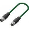 Kabel ovladače snímače, A: Vnější, A: Rovný 4, B: M12, B: Vnější, 250V 4, IP67, řada: CDM12 RS PRO 2 m