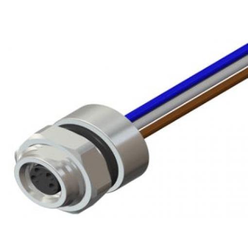 RS PRO Adaptér pro kulaté konektory, řada: CPF08 4 Vnitřní, 75 °C, -25 °C, IP67