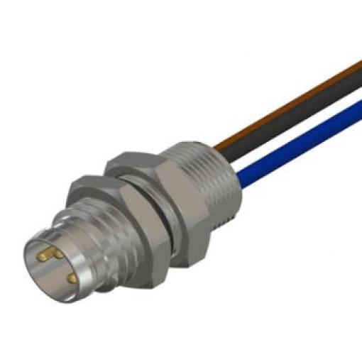RS PRO Adaptér pro kulaté konektory, řada: CPM08 3 Vnější, 75 °C 1, -25 °C, IP67