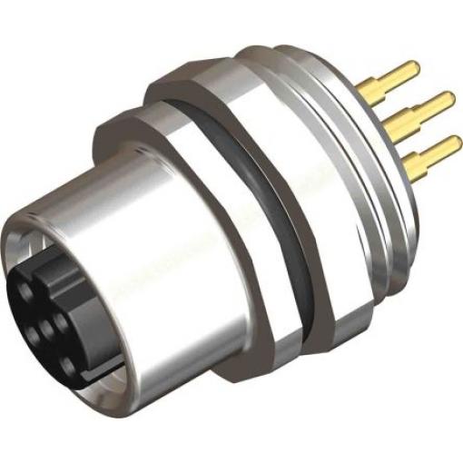 Kulatý konektor, počet kontaktů: 4, Přední montáž, velikost: M12 RS PRO, pohlaví kontaktu: Vnitřní, orientace těla: