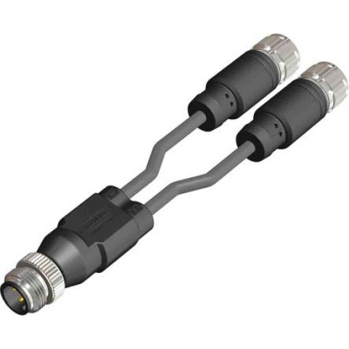 Snímač akční člen Y-rozbočovací kabel, A: Vnější, A: M12 5, B: M12, B: Vnitřní, 60V 3, IP67, řada: 01BPVC RS PRO 1 m