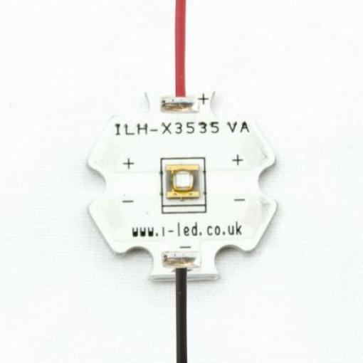 ILH-XR01-S270-SC201-WIR200. UV LED 2 kolíková 1 Povrch 290 nm 60 ° Intelligent LED Solutions 40 mW