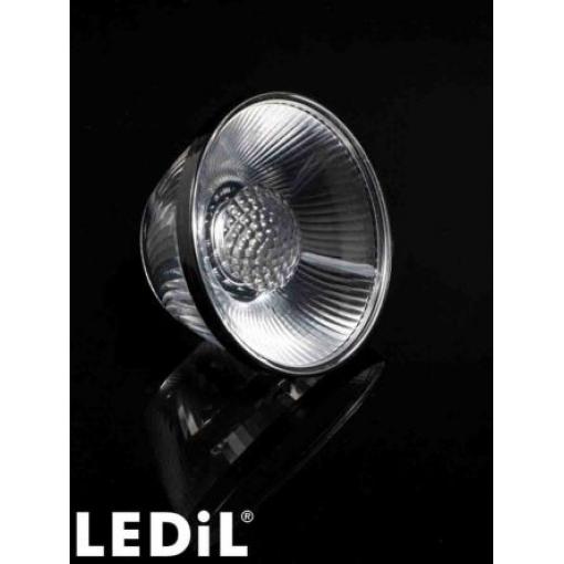 Čočka LED, řada: SAKURA-70 1cestná Bodové vyzařování 25 ° 69 mm v prům. Čirá Silikon Kulatý Ledil