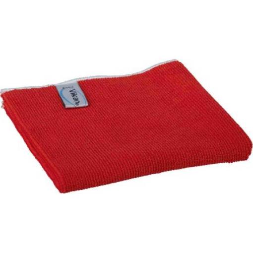 Vikan Hadry, Basic Microfibre Cloth, Červená Mikrovlákno, Všeobecný úklid Suché/mokré Krabice, počet ubrousků: 5 V