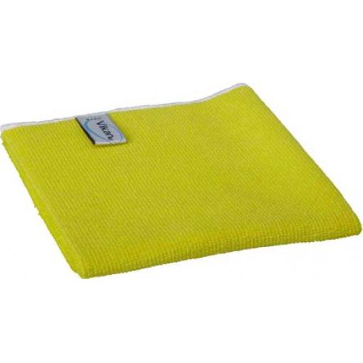 Vikan Hadry, Basic Microfibre Cloth, Žlutá Mikrovlákno, Všeobecný úklid Suché/mokré Krabice, počet ubrousků: 5 V balení