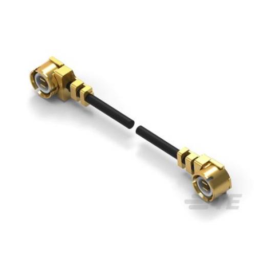 Koaxiální kabel, řada: UMCC RF, Černá Fluorovaný ethylenpropylen, vnější průměr: 0.8 mm OD 100 mm 50 Ω TE Connectivity S