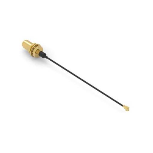 Koaxiální kabel, řada: 2016682, Černá Vnitřní Fluorovaný ethylenpropylen, A: SMA Vnější, B: UMC 100 mm TE Connectivity
