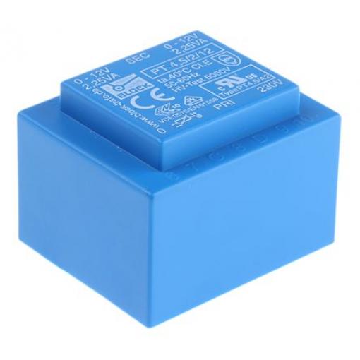 Block Transformátor PCB, sekundární napětí: 12 V ac, počet výstupů: 2 Průchozí otvor 65 % 4.5 VA