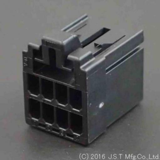JST Pouzdro pro konektor PCB, řada: J2000 Vnitřní, rozteč: 2.5 mm, počet kontaktů: 8, počet řad: 2, orientace těla: