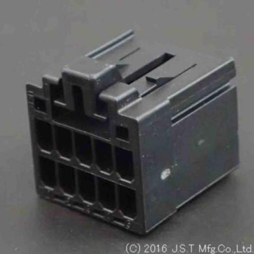 JST Pouzdro pro konektor PCB, řada: J2000 Vnitřní, rozteč: 2.5 mm, počet kontaktů: 10, počet řad: 2, orientace těla: