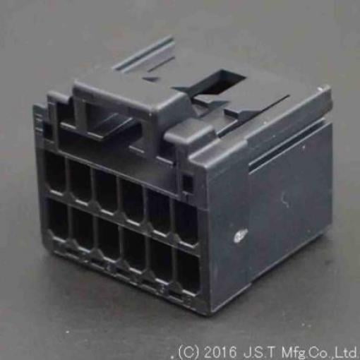 JST Pouzdro pro konektor PCB, řada: J2000 Vnitřní, rozteč: 2.5 mm, počet kontaktů: 12, počet řad: 2, orientace těla:
