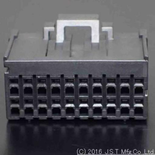 JST Pouzdro pro konektor PCB, řada: J2000 Vnitřní, rozteč: 2.5 mm, počet kontaktů: 20, počet řad: 2, orientace těla: