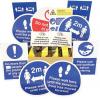 Tvrdé PVC, Žlutá, Černá 1067 mm, délka: 1575 mm Advance Tapes