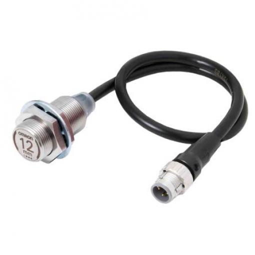 Omron Snímač přiblížení E2EW-X12B3T18-M1TJ 0.3M Válec se závitem M18 x 1 200 mA E2EW IP67 PnP 2 Hz 12 mm 30 V dc