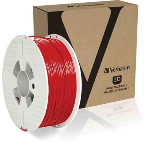Vlákna pro 3D tiskárny, Červená 2.85mm 1kg PET-G Verbatim