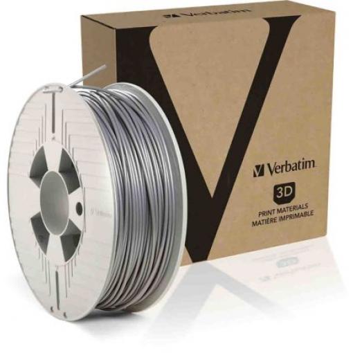 Vlákna pro 3D tiskárny, Stříbrná 2.85 mm 1 kg Polymléčná kyselina Verbatim