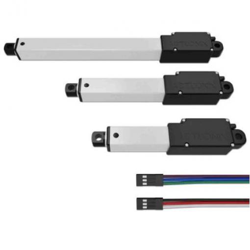 Actuonix Elektrický lineární aktuátor 50 mm, řada: L12 6 V, zatížení: 80N 6.5mm/s, cyclus: 20 %, celková dělka: 102 mm,