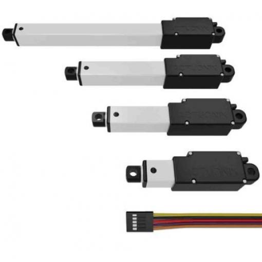 Actuonix Elektrický lineární aktuátor 30 mm, řada: L12 12 V, zatížení: 42N 13mm/s, cyclus: 20 %, celková dělka: 82 mm,