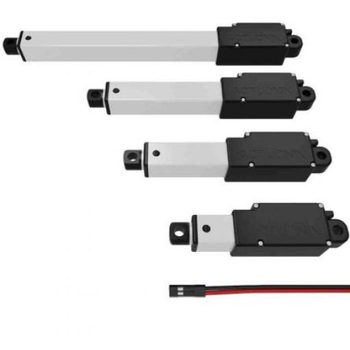 Actuonix Elektrický lineární aktuátor 10 mm, řada: L12 12 V, zatížení: 22N 25mm/s, cyclus: 20 %, celková dělka: 62 mm,
