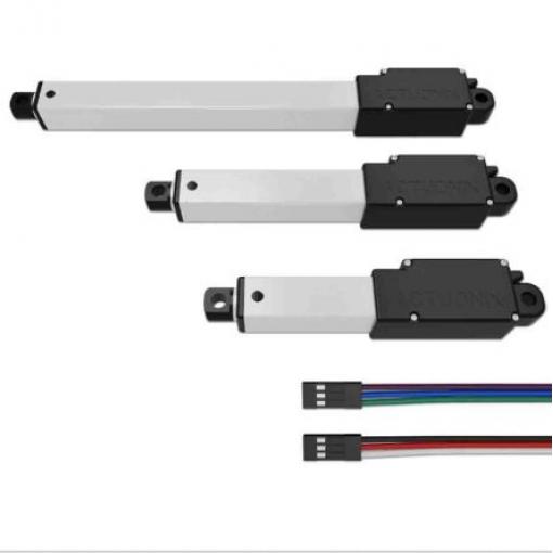 Actuonix Elektrický lineární aktuátor 30 mm, řada: L12 12 V, zatížení: 22N 25mm/s, cyclus: 20 %, celková dělka: 82 mm,