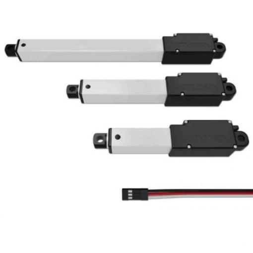 Actuonix Elektrický lineární aktuátor 100 mm, řada: L12 6 V dc, zatížení: 80N 6.5mm/s, cyclus: 20 %, celková dělka: 152