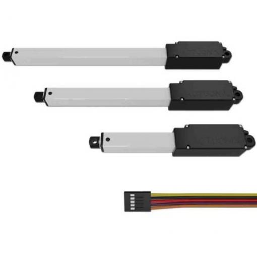 Actuonix Elektrický lineární aktuátor 50 mm, řada: L12 6 V, zatížení: 200N 8mm/s, cyclus: 20 %, celková dělka: 118 mm,