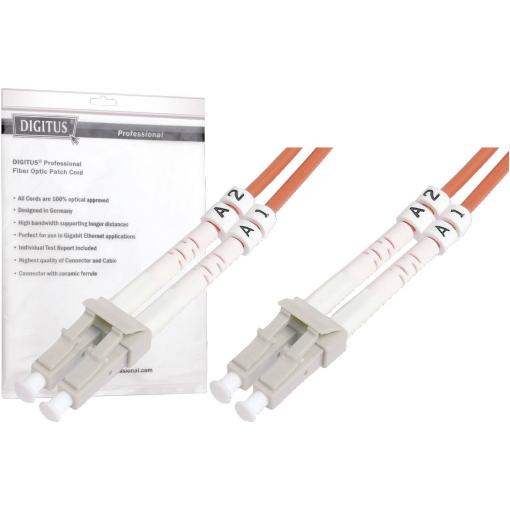 Digitus DK-2533-02/3 optické vlákno optické vlákno kabel 2.00 m tyrkysová [1x zástrčka LC - 1x zástrčka LC] 50/125 µ Multimode OM3
