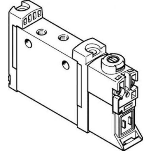 Elektromagnetický ventil 5/2 monostabilní, řada: VUVG-L10A-M52-RT-M3-1P3 Metrické Elektřina, max. průtok: 100 L/min