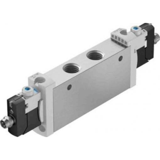 Elektromagnetický ventil 5/3 uzavřený, řada: VUVG-L18-P53U-T-G14-1R8L G Elektřina, max. průtok: 1000 L/min Festo 24 V