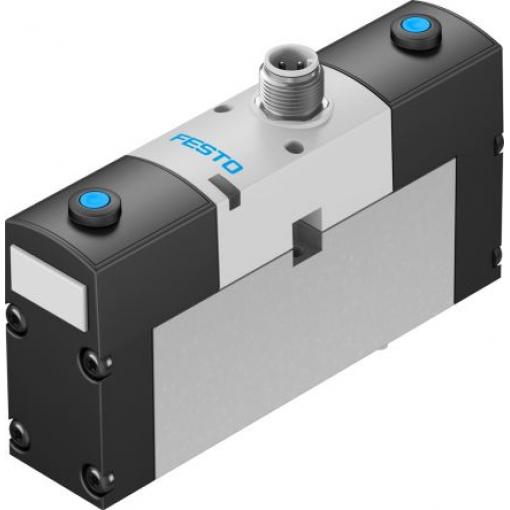 Elektromagnetický ventil 5/2 bistabilní, řada: VSVA-B-B52-H-A1-1R5L M12 x 1 Elektřina, max. průtok: 1400 L/min Festo 24