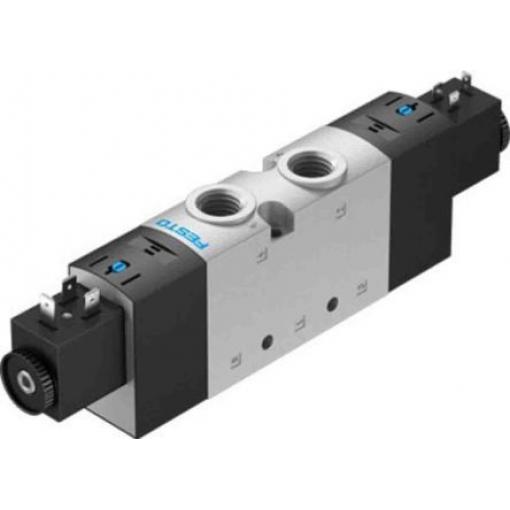 Elektromagnetický ventil 5/3 uzavřený, řada: VUVS-L25-P53E-MD-G14-F8-1B2 EN 175301-803 Elektřina, max. průtok: 1000
