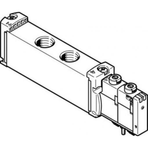 Elektromagnetický ventil 5/2 bistabilní, řada: VUVG-S18-B52-ZT-G14-1T1L Metrické Elektřina, max. průtok: 1200 L/min